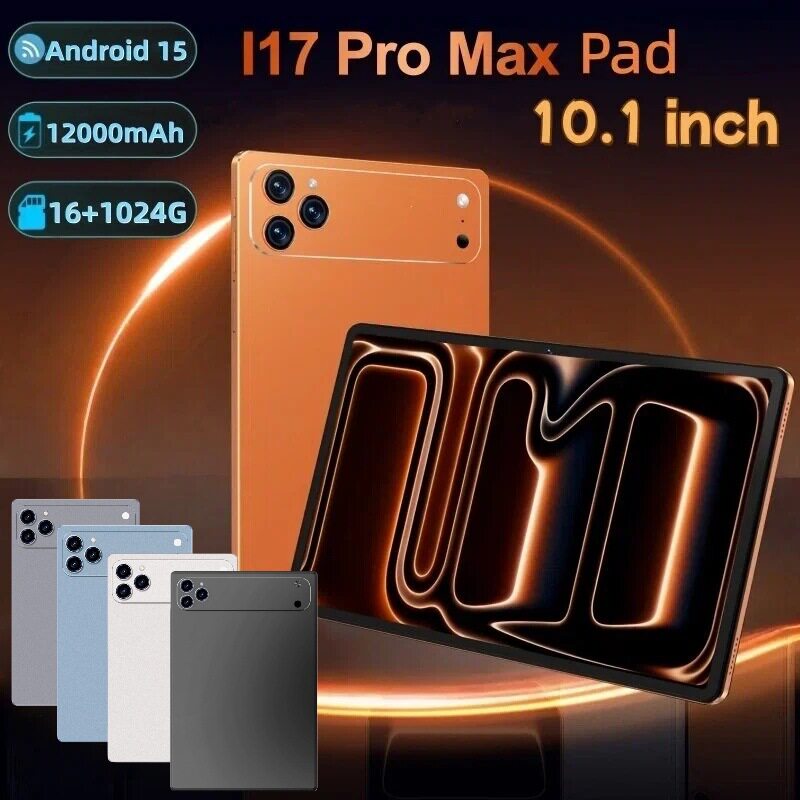 I17Promax แท็บเล็ตแบบ Dropshipping ผู้ผลิต มีสินค้าพร้อมจำหน่าย อุปกรณ์โทรศัพท์มือถือสำหรับการโทรข้ามประเทศ ขนาด 10.1 นิ้ว ระบบ Android รุ่น 16