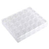 Nail tools storage box 30 grid transparent independent acrylic jewelry storage box glitter sequins bottle wholesale