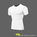 J08 white gray line short sleeves