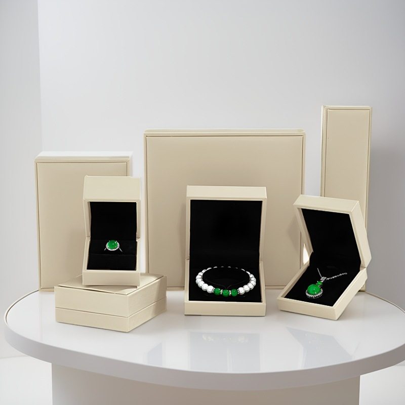 Brushed PU Jewelry Box Ring Pendant Necklace Bracelet Box Jewelry Storage Box Jewelry Box Gift Box Premium Sense