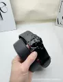 Black buckle black belt