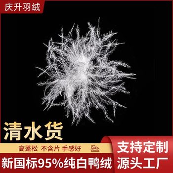 New national standard 95 white duck down clear water pure white high fluffy down filler duck down feather down wholesale direct sales