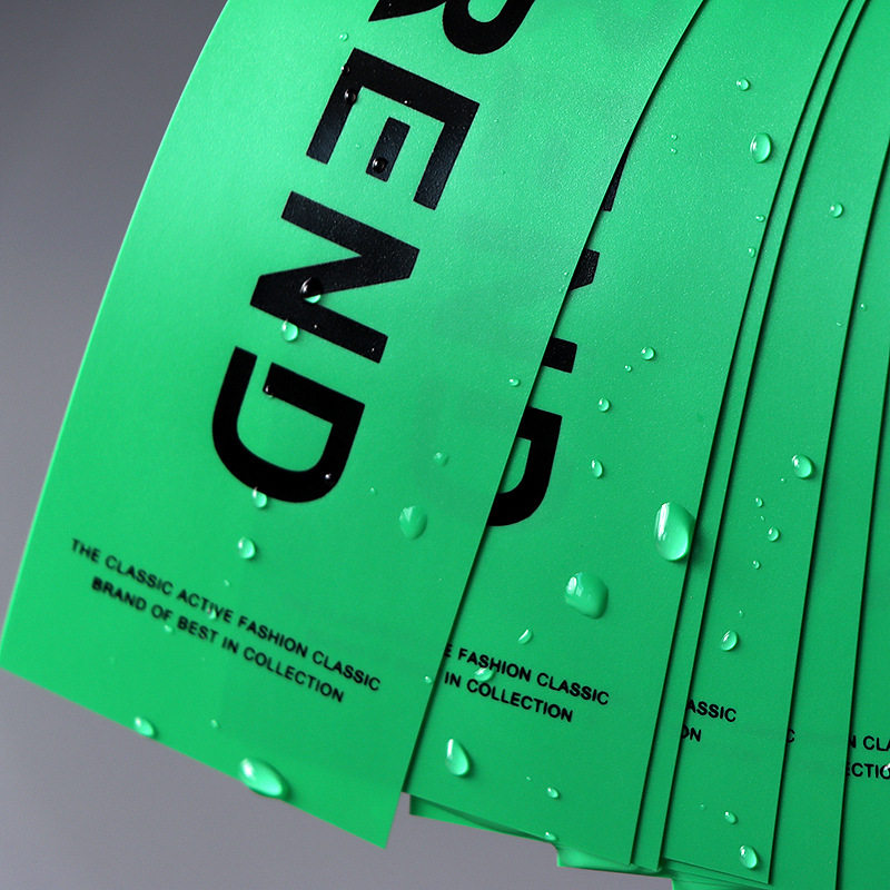 Tide tag custom clothing label women's logo design fresh tide card clothing tag order