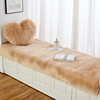 Amazon Cross-Border Gray Plush Bay Window Mat Tatami Imitation Wool Sofa Cushion Bedroom Carpet Long Hair Window Sill Mat