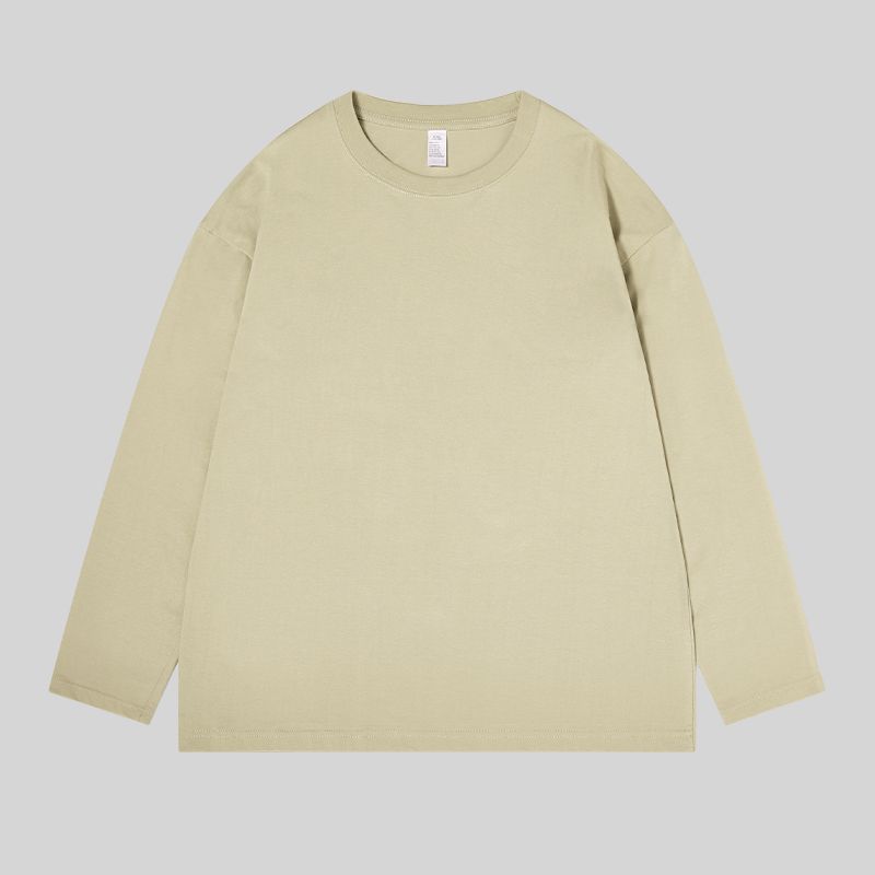 纯棉纯色内搭打底衫T恤男长袖秋冬ins潮流百搭卫衣情侣装男女款