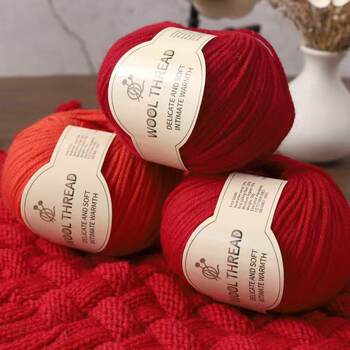 Cross-Border Exclusive Fine-Spun Imported Australian Wool Yarn, 4-Ply Medium-Thick Hand-Knitting Non-Pilling Wool Blend Yarn Wholesale