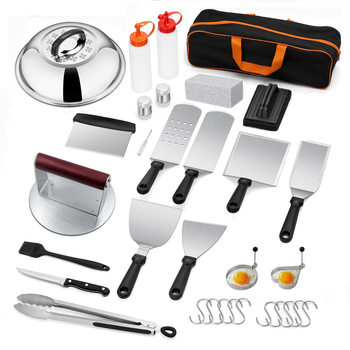New Product with Amazon Barbecue Tool Set Bbq Cooking Shovel Combination Grill Set Outdoor Teppanyaki Tool