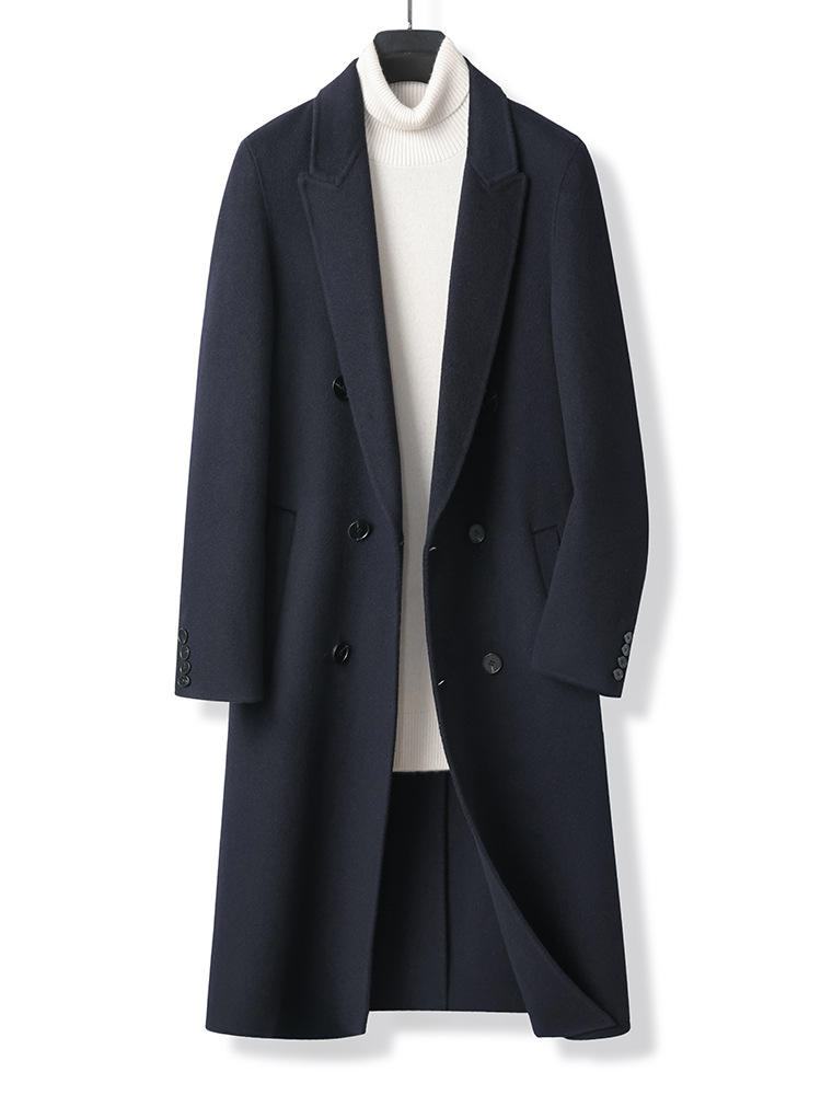 Áo Khoác Nam Dài Quá Gối Hàng Mùa Xuân Thu Đông Trung Niên