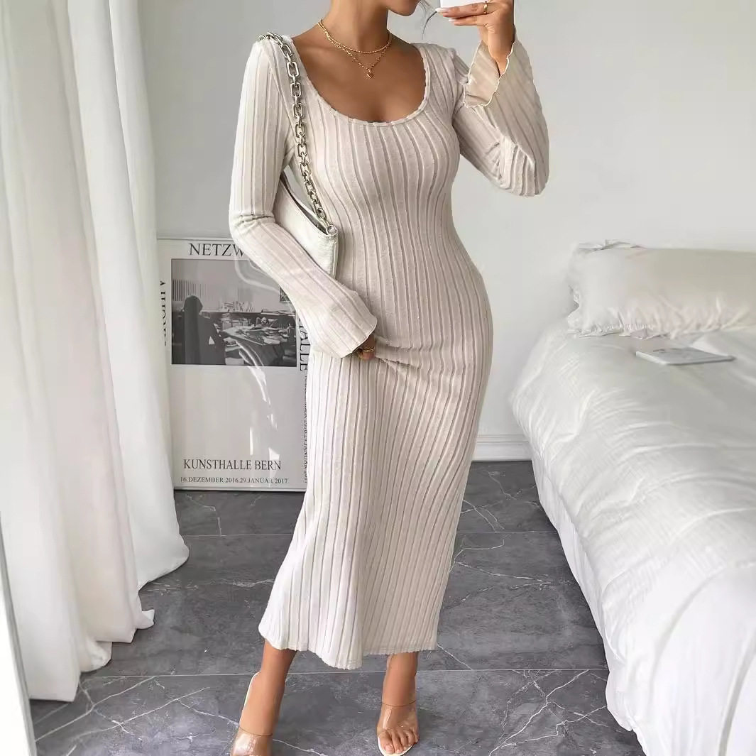 Sexy Backless High Waist Split Maxi Dress Elegant Design Spring Summer Style Wholesale Availability