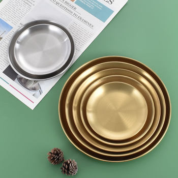 2025 Commercial Food Grade Quality 304 Stainless Steel Round Dish, Anti-Spill, Anti-Scalding, Thickeneded and Deepened Design, Easy to Clean