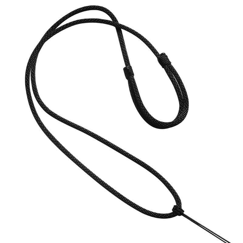 Hand-Woven Jade Pendant Necklace Rope Simple Adjustable High-End Black Lanyard Jade Pendant Pixiu Men's and Women's Pendant