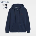 Zipper style royal blue red label