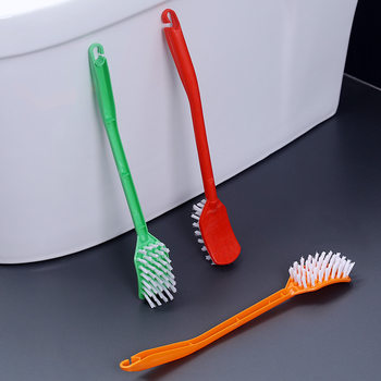 Multifunctional Hard-Bristled Cleaning Brush, Plastic Candy-Colored Toilet Brush, Hangable Toilet Brush, Colorful Toilet Square Brush