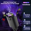 Cross-border purple lamp D1 car mobile phone charger 120W aromatherapy spray star top super fast charge PD30 5 in 1