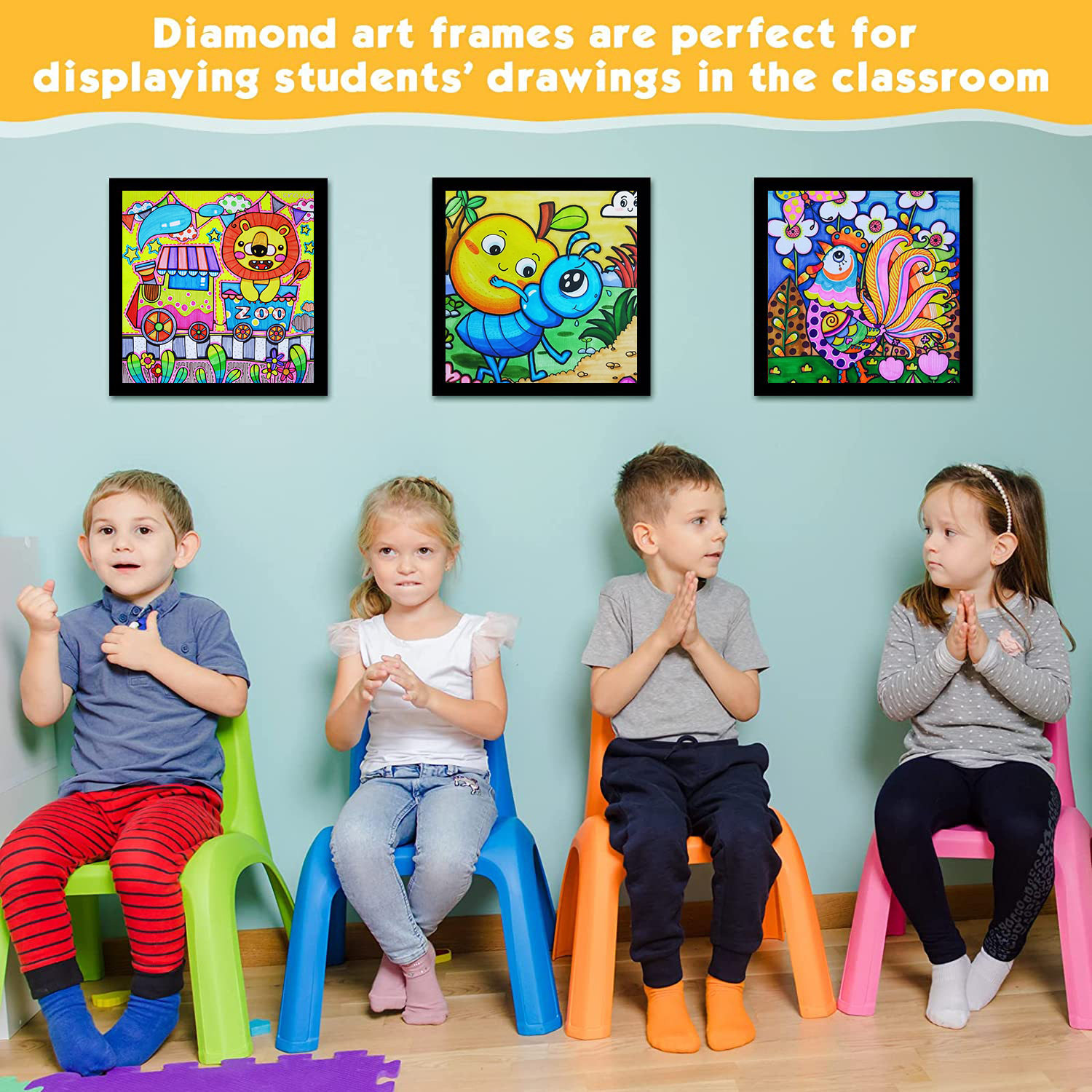 Diamond art frame magnetic photo frame 30*40cm photo frame diamond painting office decoration picture frame in stock