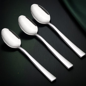 Cross-Border 410 Stainless Steel Tableware Hotel Restaurant Western Food Fork and Spoon Set Western Steak Knife and Fork Tea Spoon Fork Spoon