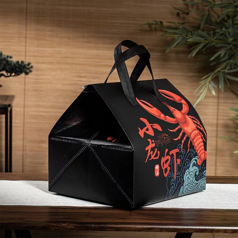 Crayfish Insulation Bag Hot Pot Takeaway Seafood Sea Cucumber Thickened Tote Bag Wholesale Environmentally Friendly Fresh Ice Bag