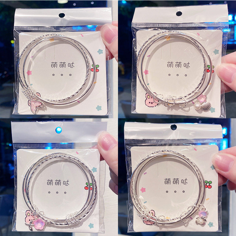 New Stacked Jingle Bracelets Niche Student Jingle Bracelets Bestie Silver Bracelets Hand Jewelry Wholesale Foreign Trade Hot Sales