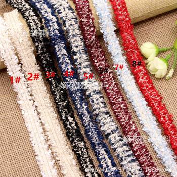 1.5cm wide Chanel style toothbrush hair ribbon diy hair accessories clothing coat neckline placket decorative accessories lace