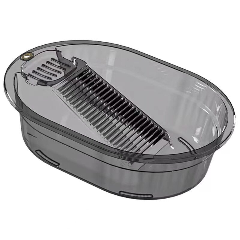 Laundry Tub with Washboard Integrated Household Extra-Large Baby Household Student Dormitory Footbath Washbasin