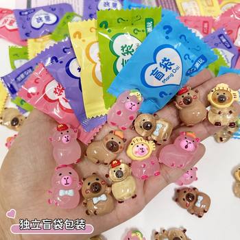 Blind Bag Kapibara Cartoon Transparent New High-Quality Various Styles Cute Resin DIY Jewelry Accessories