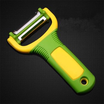 Peeling Knife Fruit Potato Peeling Knife Three-In-One Kitchen Peeler Rotating Peeler Household Melon Peeler Stainless Steel
