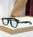 Light green silver black frame