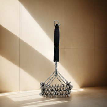 Amazon Hot Sale Three Layer Spring Stainless Steel Grill Brush BBQ Cleaning Brush BBQ Brush BBQ Tool in stock