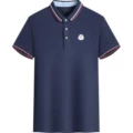 M's polo shirt-navy blue