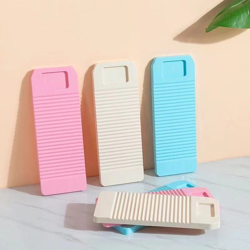 Washing Board Large Durable Thickened Non-Slip Washing Board Household Old-Fashioned Washing Board with Soap Slot for Student Dormitory