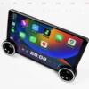 Variable car machine central control large screen navigation 10.1 inch car machine large screen navigation 2K intelligent Android all-in-one machine double knob