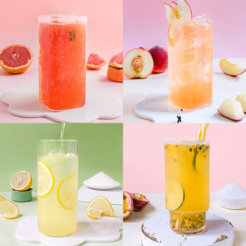 Multi-dimensional fruit flavor tea powder fruit treasure powder fruit juice powder commercial instant lemon iced black tea powder 1kg