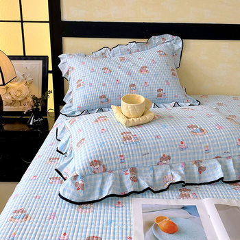 2025 New Type a Cloud-Like Double-Layer Yarn Clip Cotton Edge Pillowcase Single Pillowcase Single Piece Pillowcase Factory Direct Sale