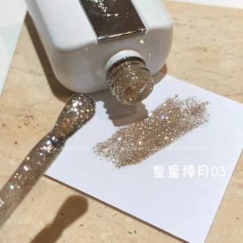 Enni poem stars hold month broken diamond glue 2025 burst flash high density broken diamond sequins fine flash nail polish glue wholesale