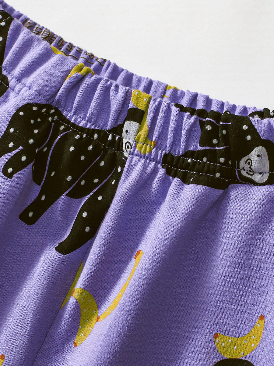 Source Children's Clothing Factory Direct Supply, Girls' Short-sleeve Set, Summer Cartoon Applique Kids' Outfit