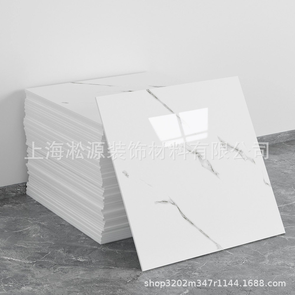 外贸跨境热销大理石仿瓷砖墙贴自粘防水防潮背景墙面装饰墙壁纸