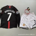 0809 manchester united away league long sleeve no. 7 suit