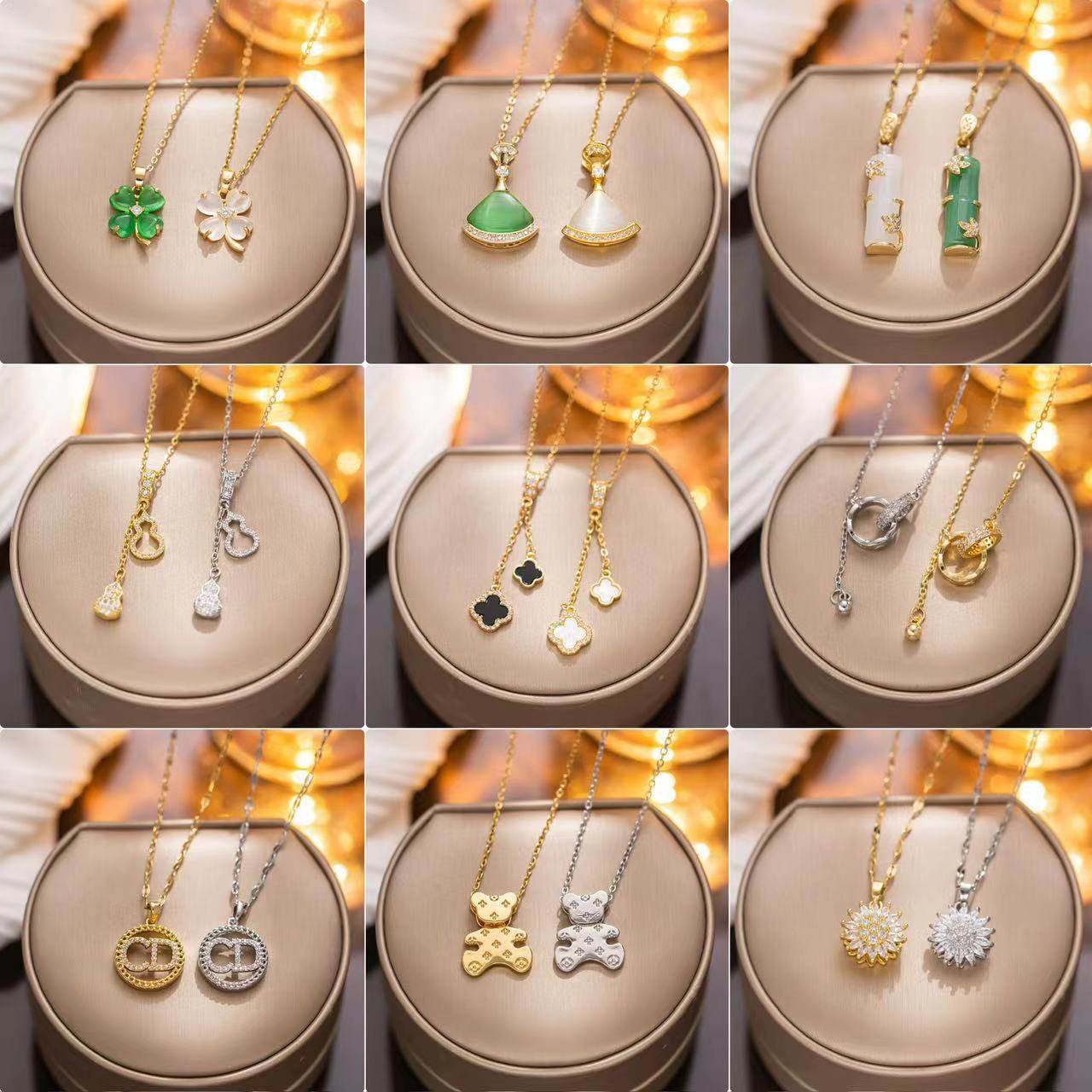 Summer New Titanium Steel Color-free Fashion All-match Necklace Women's Light Luxury Simple Niche High-end Pendant Women's Necklace