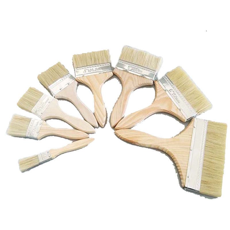 Brush Barbecue Brush Wooden Handle Paint Brush Industrial Building Decoration Household Paint Brush Pen-shaped Painting Tools