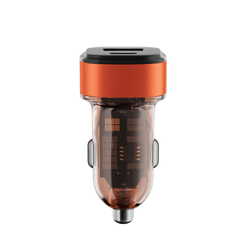 Cyberpunk Mechanical Style Car Mobile Phone Charger Super Fast Charging 2025 New Car Cigarette Lighter Adapter