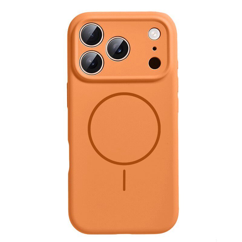Suitable for iPhone 17 Pro Max Phone Case with Integrated Camera Button, Full Coverage Apple 16 Magnetic Liquid Silicone Case