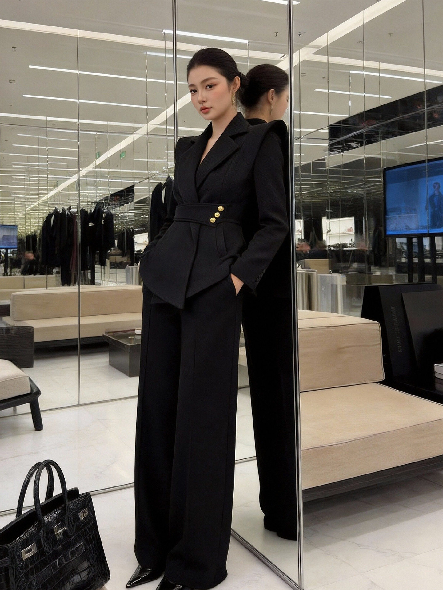 Sợi polyester pha len