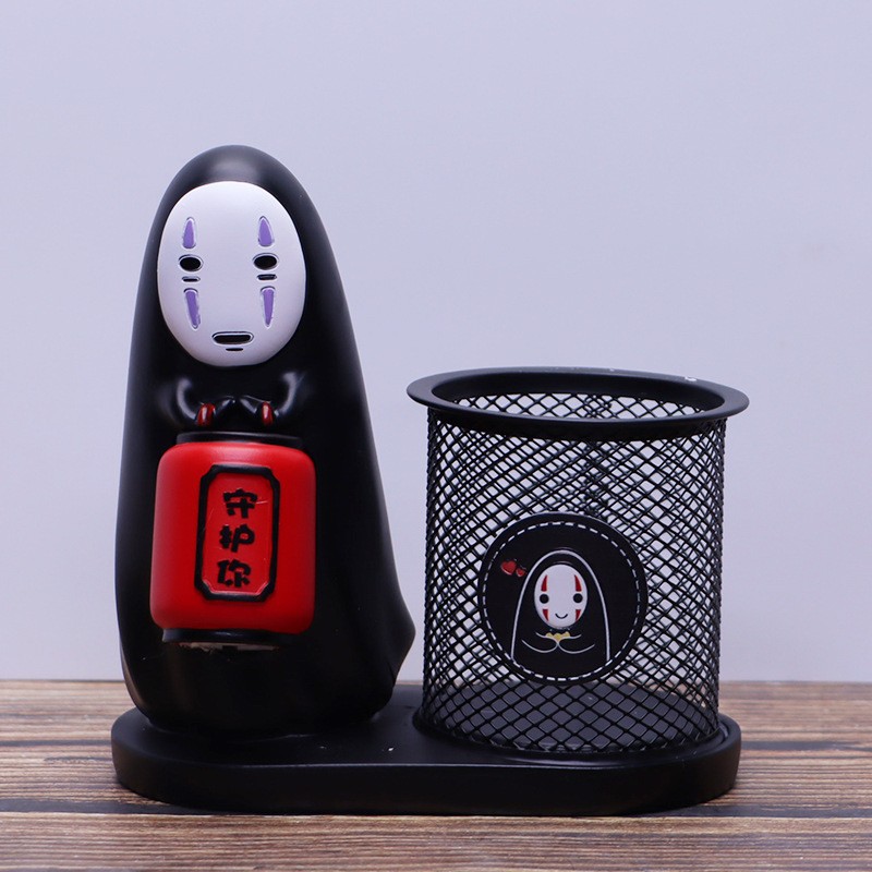 顔のないメンズラウンドペンホルダー、ナイトライト付き(あなたを守ります)