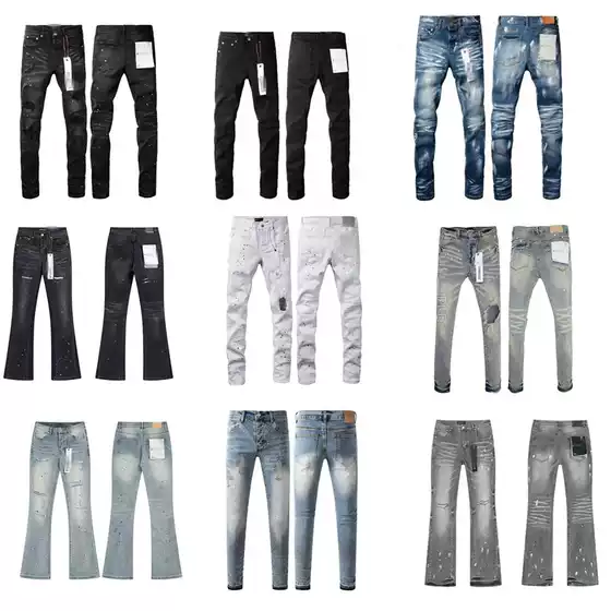 Trendy Casual Patch Slim-Fit Small Feet Trendy Personalized Pants Trendy New Arrival Ripped Cloth Embroidered Jeans Men