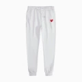 White sweatpants with red eyes
