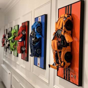 3.5cm Thickness Carefully Selected Lego Building Blocks Racing Wall High-Definition Display Photo Frame High-End Entrance Decorative Picture Frame