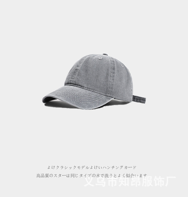 跨境专供棒球帽定印制logo纯棉水洗鸭舌帽团建户外活动广告帽刺绣