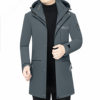 2025 Men's Long down Jacket Winter Middle-Aged Men's Slim Fit Thickened Men's Coat Dad's Winter Clothing Men's Hooded down Jacket