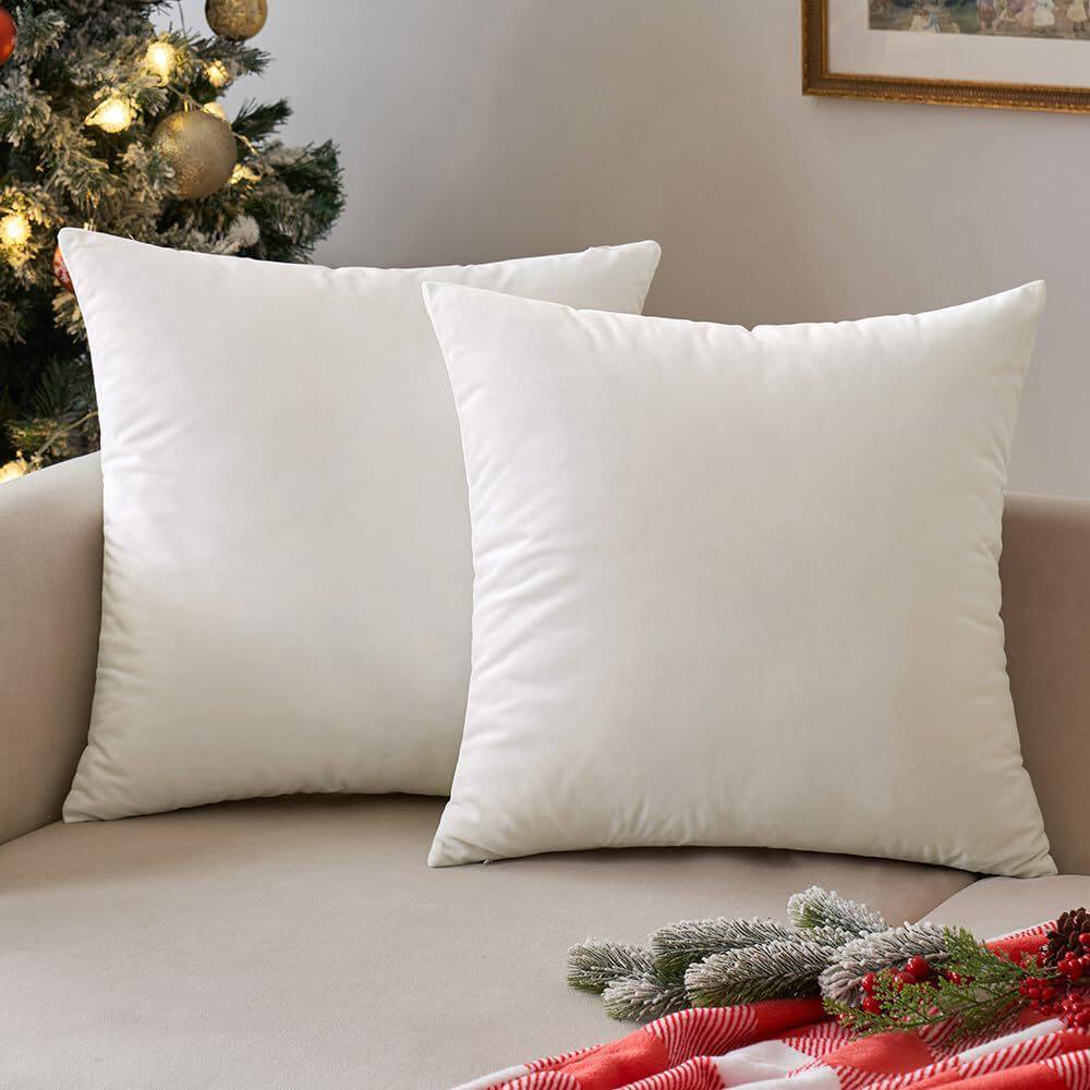 Temu/Shein Cross-Border Best-Selling Velvet Pure Color Pillow Cover, Simple Fabric Sofa Cushion Cover Without Core