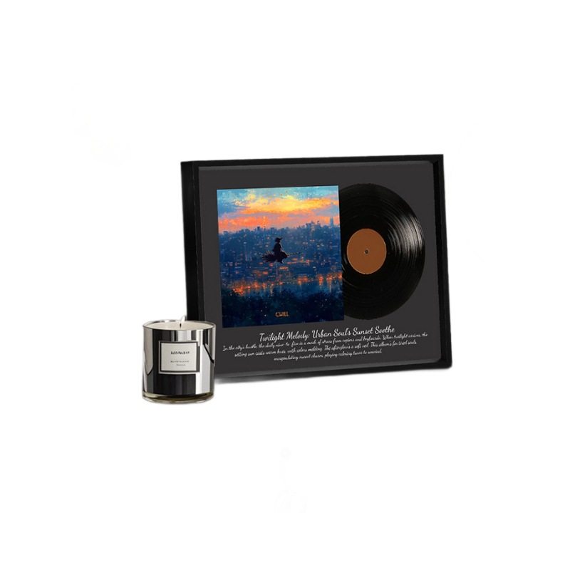 Vanity Internet Celebrity Bluetooth Speaker Vinyl Record Nostalgic Sunset Atmosphere Outdoor Desktop Retro Creative Small Speaker